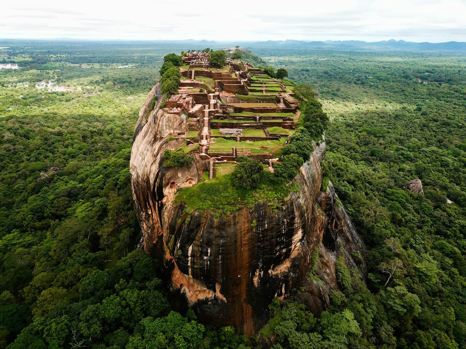 Sigiriya rock formation in Sri Lanka